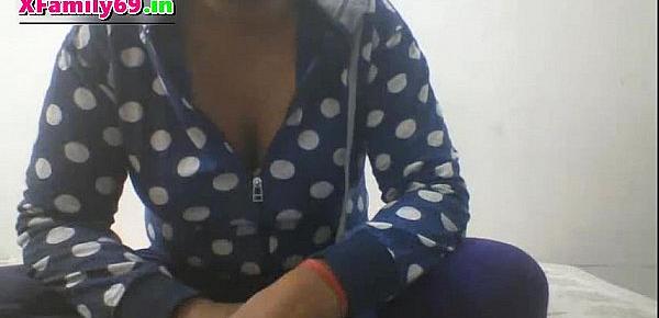  Desi aunt Simmi showing off herself on skype video footage